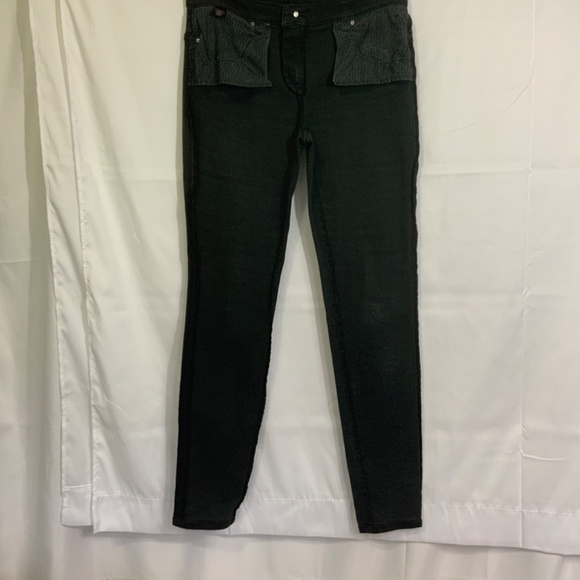 Victoria's Secret Black Denim VS MID RISE SIREN size 8 very good pre-owned cond. - Picture 8 of 13